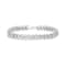 Sterling Silver 1/4 cttw Diamond Double Row Bracelet (I-J Color, I2-I3
Clarity) - 7.25"