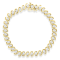 0.50ctw Round White Diamond 10K Yellow Gold Over Sterling Silver Tennis Bracelet