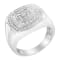 14K White Gold Men's Diamond Band Ring (1 cttw, H-I Color, SI1-SI2 Clarity)