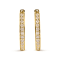 10K Yellow Gold 1/2 Cttw Round-Cut Diamond Hoop Earrings (I-J Color,
I2-I3 Clarity)