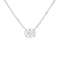 0.50ctw Oval Lab Grown Diamond Solitaire 14K White Gold Pendant with Chain
