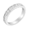 18K White Gold IGI Certified 1.0ctw Diamond Channel-Set Half-Eternity
Band(E-F Color, I1-I2 Clarity)