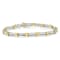 Sterling Silver 1ct TDW Diamond X-Link Bracelet (I-J, I2-I3) - 7"