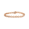 10K Rose Gold Over Sterling Silver 1/4ctw Diamond Miracle-Set Teardrop
Shaped 7” Link Bracelet