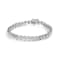 Sterling Silver 1/4ctw Miracle Set Diamond and Beaded 7" Tennis
Bracelet (I-J Color, I2-I3 Clarity)