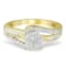 10K Yellow Gold Diamond Cluster Ring (1/2ctw, I-J Color, I2-I3 Clarity)