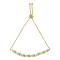 10K Yellow Gold Over Sterling Silver .10ctw Diamond Heart and X-Link
6”-9” Adjustable Bolo Bracelet