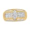 14K Yellow and White Gold 1 3/4ctw Mixed Shape Diamond Ring (H-I Color,
SI1-SI2 Clarity)