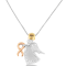10K Tri-Color Gold Diamond-Accented Angel Awareness Ribbon Pendant
w\chain(H-I Color, I1-I2 Clarity)