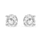14K White Gold 3/4ctw Lab Grown Diamond 4-Prong Classic Stud Earrings