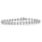 Sterling Silver .50ctw Diamond Wave-Style Link Bracelet
