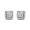 10K White Gold 1.0 Cttw Diamond Composite with Halo Stud Earrings (H-I
Color, I1-I2 Clarity)