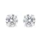 14K White Gold 1.0ctw Round Near Colorless Diamond Classic Stud Earrings
with Screw Backs