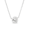 10K White Gold 1/3ctw Round Diamond Solitaire Necklace (I-J Color, I1-I2
Clarity) - Adjustable