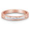10K Rose Gold Over Sterling Silver 1/5ctw Diamond Channel-Set Band Ring
(H-I Color, I1-I2 Clarity)