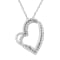 .925 Sterling Silver 1/3 cttw Lab-Grown Diamond Heart Pendant Necklace
(F-G Color, VS2-SI1 Clarity)