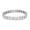 14K White Gold 4 7/8ctw Baguette and Round Diamond Channel and Prong-Set
Tennis Bracelet
