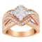 10K Two-Tone Gold Diamond Bypass Cocktail Ring (1 1/2ctw, H-I Color,
I1-I2 Clarity)