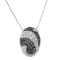 14K White Gold 1 1/10ctw Round Cut Treated Blue Diamond Fashion Pendant
w\chain(H-I, I1-I2)