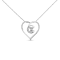 Sterling Silver 1/4ctw Diamond Open Heart Twisted Awareness Ribbon
18" Pendant with Chain