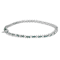 14K White Gold 3.70ctw Round-Cut White and Blue Diamond Fashion Bracelet