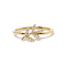 10K Yellow Gold 1/10ctw Diamond Leaf and Branch Ring (H-I Color, I1-I2 Clarity)