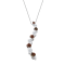 1.00ctw Red Diamond Journey 10K White Gold Necklace