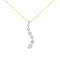 2.00ctw Baguette and Round Brilliant Cut Diamond 14K Yellow Gold Pendant
with Chain