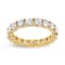 14K Yellow Gold 3.00ctw Round Cut Diamond Eternity Band (J-K Color,
VS1-VS2 Clarity)