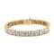 14K Yellow Gold 8 5/8ctw Baguette and Princess Cut Diamond Eternity Bracelet