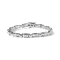 14K White Gold 1.00 Cttw Princess-Cut Diamond Link Bracelet (I-J Color,
I1-I2 Clarity) - Size 7"