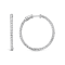 14K White Gold 1 3/4 Cttw Lab Grown Diamond Inside Out Hoop Earrings
(G-H Color, VS2-SI1 Clarity)