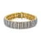 10.33ctw Coco and White Diamond 10K Gold 5-Row Tennis Bracelet