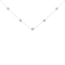 Sterling Silver Diamond Station Necklace (1/2 cttw, I-J Color, I1-I2 Clarity)