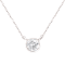 Sterling Silver 1/2 Cttw Diamond Bezel 18" Pendant Necklace (I-J
Color, I2-I3 Clarity)