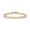 2.00ctw Invisible-Set Princess Cut Diamond 10K Yellow Gold Tennis Bracelet