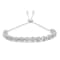 Diamond Accent Sterling Silver Bolo Bracelet