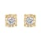 0.20ctw Round Near Colorless Diamond 10K Yellow Gold Over Sterling
Silver Stud Earrings