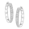Sterling Silver 1/2 cttw Lab-Grown Diamond Hoop Earring (F-G Color,
VS2-SI1 Clarity)