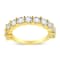 14K Yellow Gold Over Sterling Silver 2.00ctw Round-Diamond Ring (J-K
Color, I1-I2 Clarity)