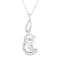 10K White Gold Espira 1/4ctw Round Cut Diamond Sparkling Spiral Pendant
w\chain(H-I, I1-I2)