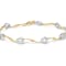 10k Two-Tone Gold 1/3ctw Diamond Pave Set Heart S-Link 7" Bracelet
(I-J Color, I2-I3 Clarity)