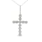 0.625ctw Round Miracle-Set Diamond Circle Cross 10K Yellow Gold Pendant