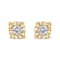 0.10ctw Round Brilliant-Cut Diamond 10K Yellow Gold Over Sterling Silver
Stud Earrings