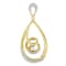 10K Yellow Gold Diamond Accent Open Teardrop Twisted 18" Pendant
w\chain(J-K Color, I2-I3 Clarity)