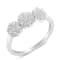 14K White Gold Three-Stone Cluster Diamond Ring (0.7 Cttw, H-I Color,
SI2-I1 Clarity)