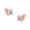 14K Two-Tone Gold Over Sterling Silver 1/2ctw Square Diamond Solitaire
Miracle-Plate Stud Earrings
