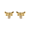 10K Yellow Gold Diamond Accented Bumble Bee Stud Earring (H-I Color,
I1-I2 Clarity)