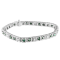 14K White Gold 4.75ctw Blue Diamond Bracelet