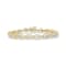 10K Yellow Gold 2.0 Cttw Diamond Square Link Bracelet (J-K Color, I2-I3
Clarity) - Size 7"